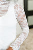Sheer Intentions Lace Layering Top in Ivory