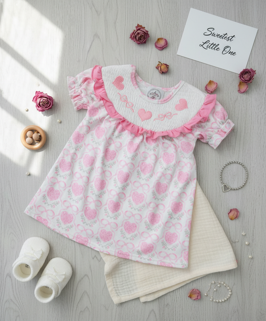 Sweetheart Smocked Dress β Baby & Toddler Girl Heirloom Cotton Dress