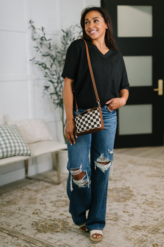 Dolman Top in Black Plus and Regular Size
