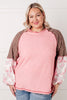 Walk for Miles Floral Color Block Top