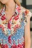 Wanted Whimsy Collared Printed Dress