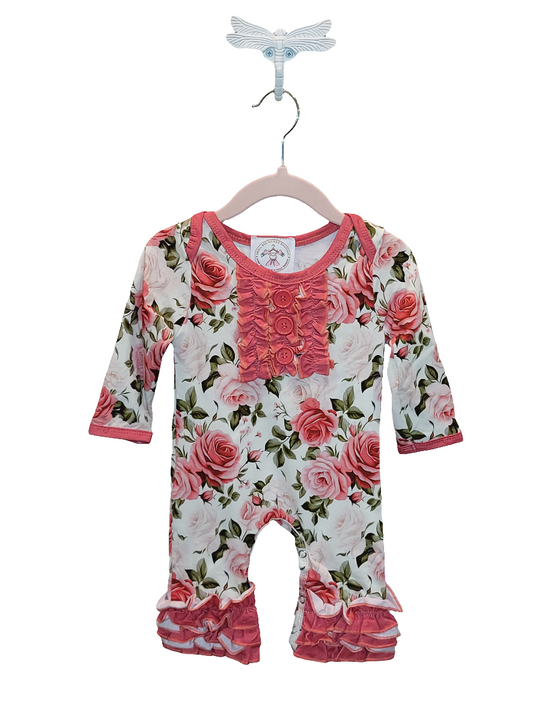 Rose Garden Floral Romper
