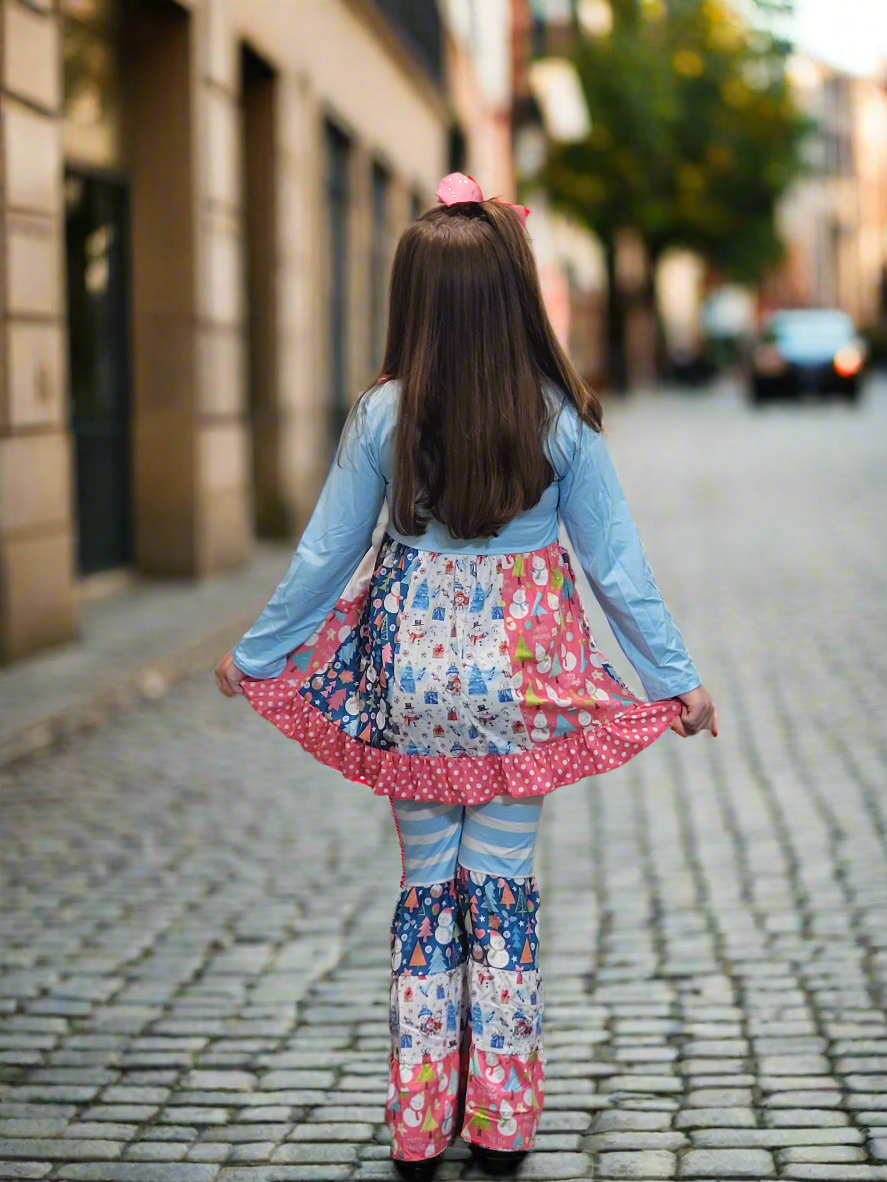 Merry & Bright Bell Winter Wonderland Outfit-Girls