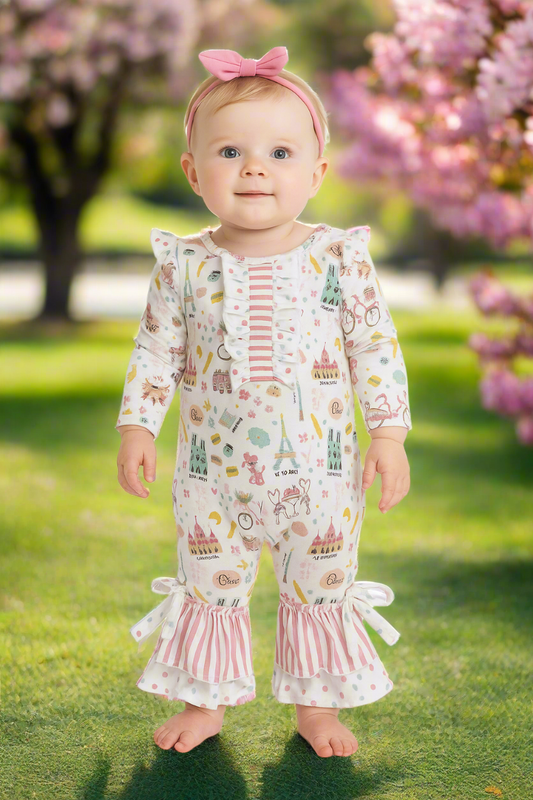 Take me to Paris Baby Romper