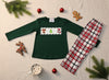 Christmas Smocked Outfit β Reindeer, Stocking & Tree (Unisex Baby, Toddler & Kids) by Small Beginnings Boutique