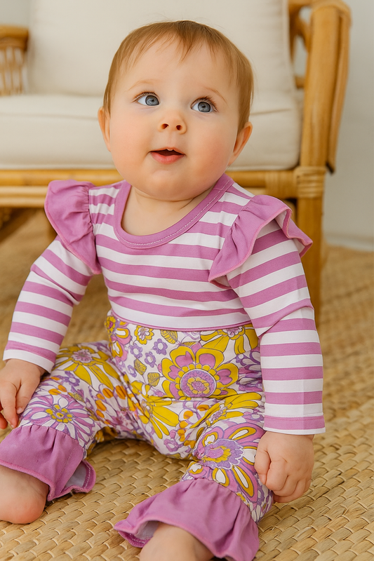 Hippie & Happy Floral Baby Romper