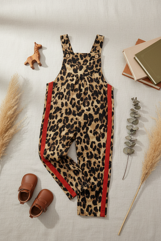 Oddi - Safari Overalls — Mommy & Me Matching Leopard Print