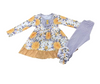 You are my Sunshine Polka Dot & Flower Two‑Piece Boutique Outfit – Toddler & Big Kids Ruffle Set