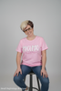 Pink MAMA Embroidered T-Shirt with Floral Appliqué - Mother's Day Gift