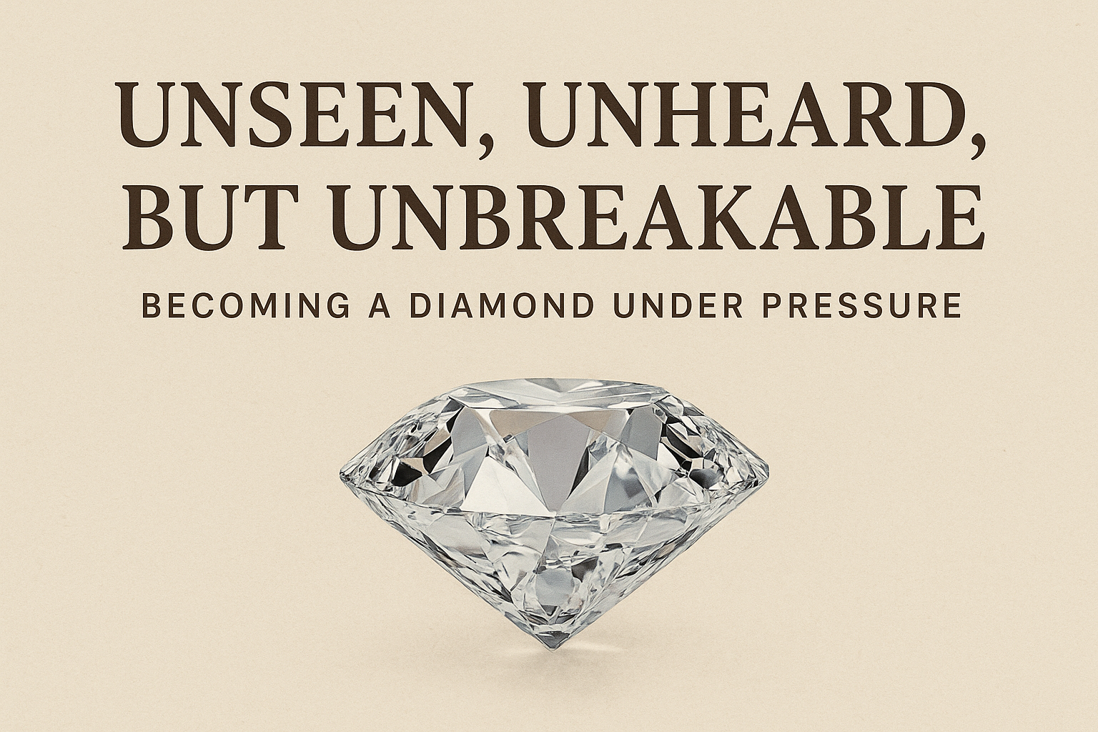 Unseen, Unheard, but Unbreakable: Becoming a Diamond Under Pressure