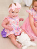 Bunny & Friends Waterfall Romper – Ruffle Butts