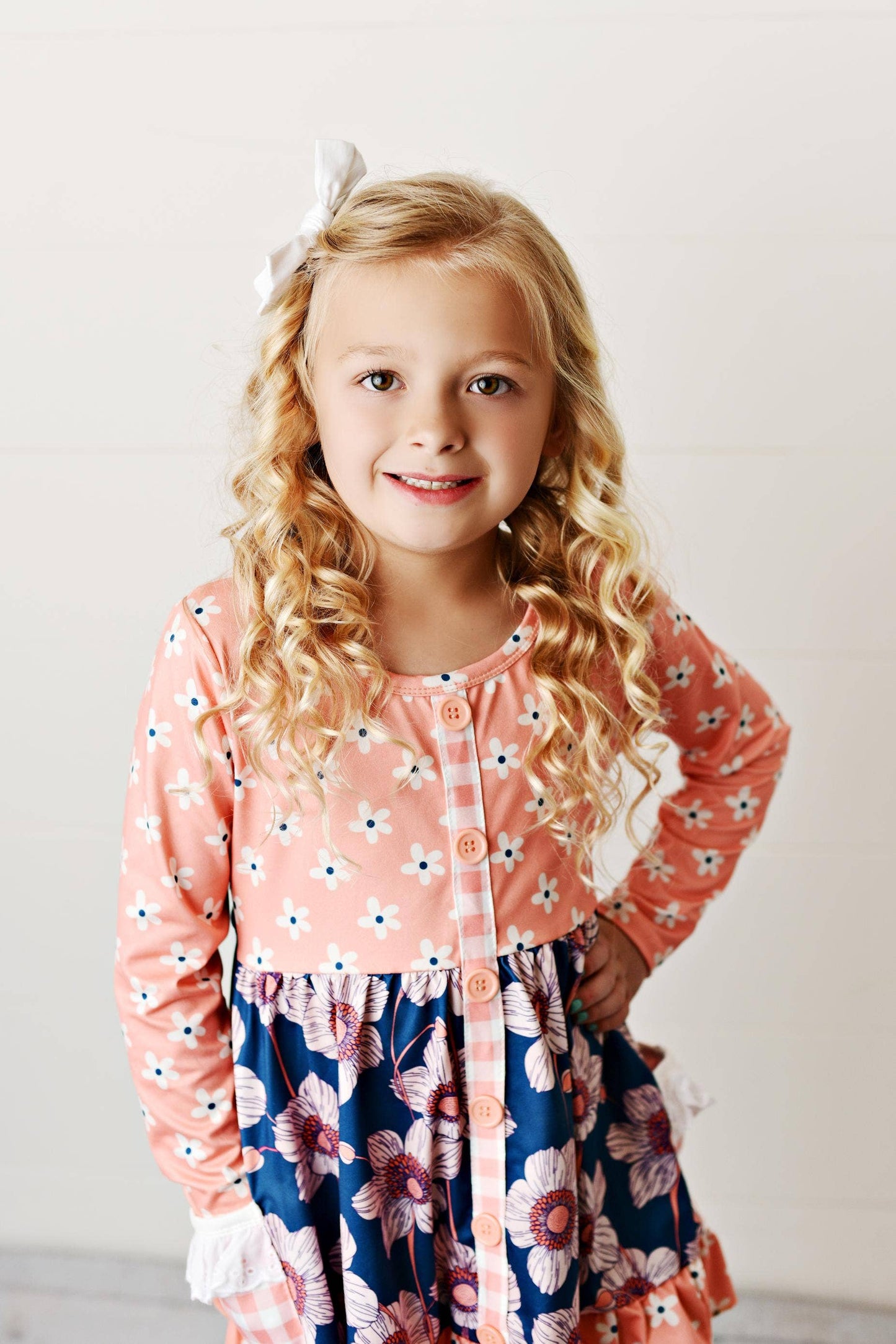 Sweet Blossom Girls Fall Floral Ruffle Pants Set – Boutique Toddler & Girl Outfit (3T–12Y)