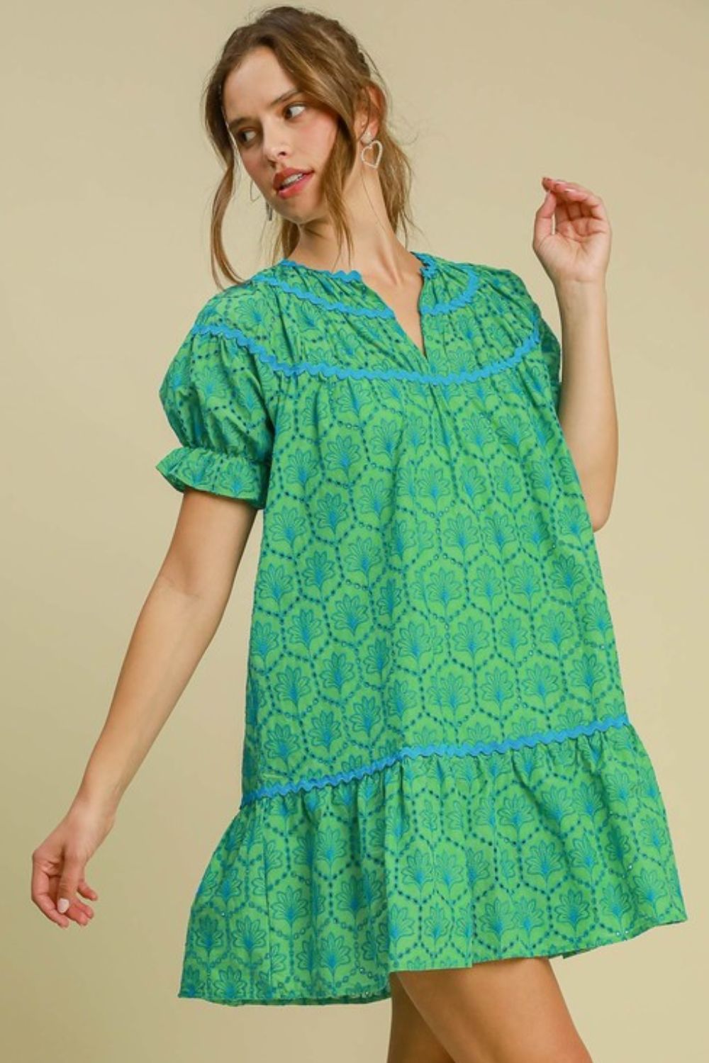 Umgee Full Size Eyelet Mini Dress With Ric Rac Trim Plus Size & Regula Small Beginnings Boutique Umgee Full Size Eyelet Mini Dress With Ric Rac Trim Plus Size & Regula Small Beginnings Boutique