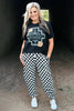 Round The Track Checkered Joggers – Black & White Streetwear Pants by Sterling Kreek