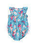 Baby Girls Fancy Me Floral Tank Waterfall Romper Ruffle Butts