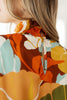 All Together Now Floral Mock Neck Blouse by Jodifl