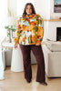All Together Now Floral Mock Neck Blouse by Jodifl