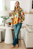 All Together Now Floral Mock Neck Blouse by Jodifl