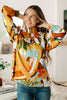 All Together Now Floral Mock Neck Blouse by Jodifl