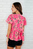 Floral Fling Puff Sleeve Blouse