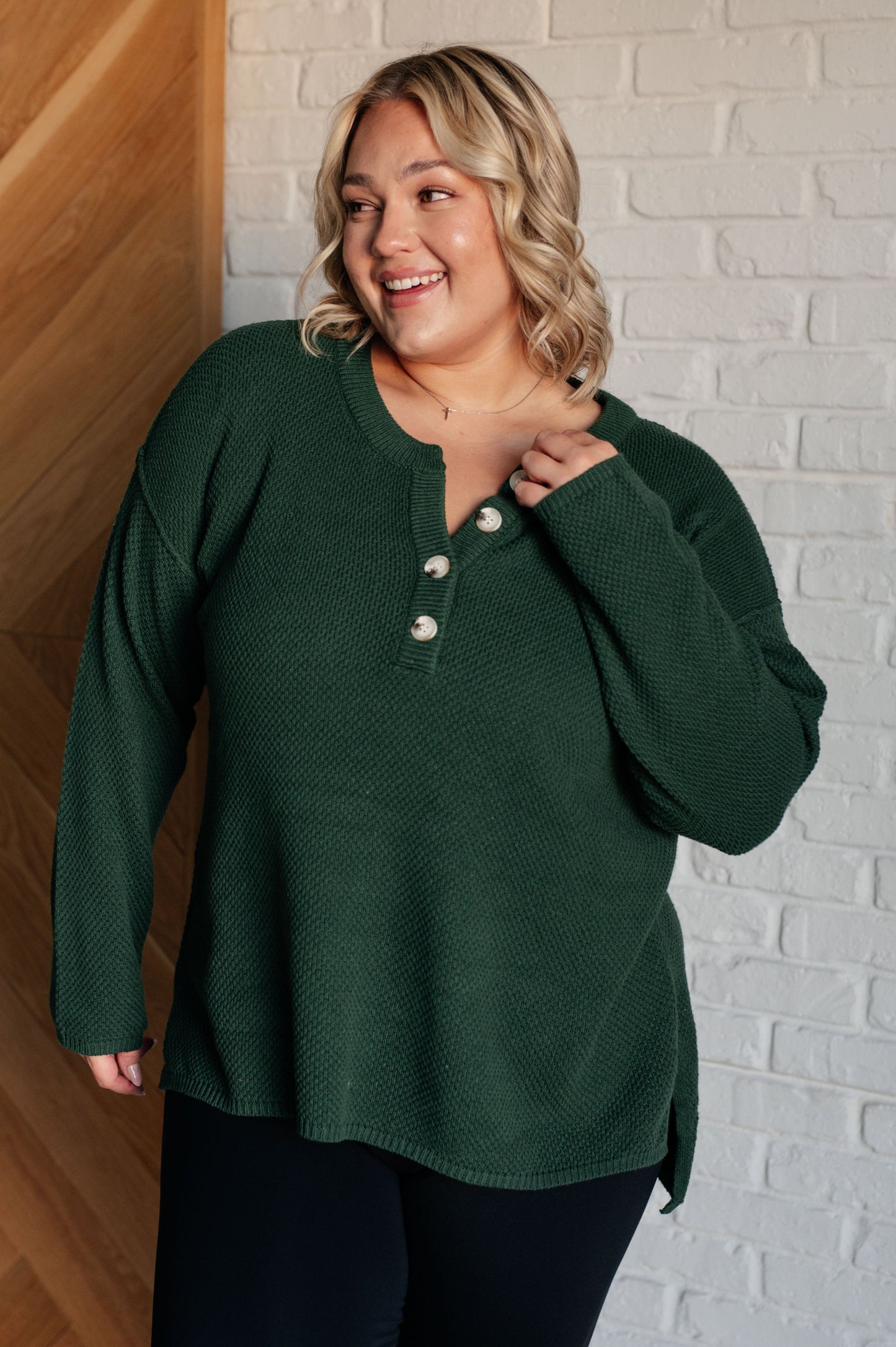 Good Afternoon Henley Sweater- Andree by Unit