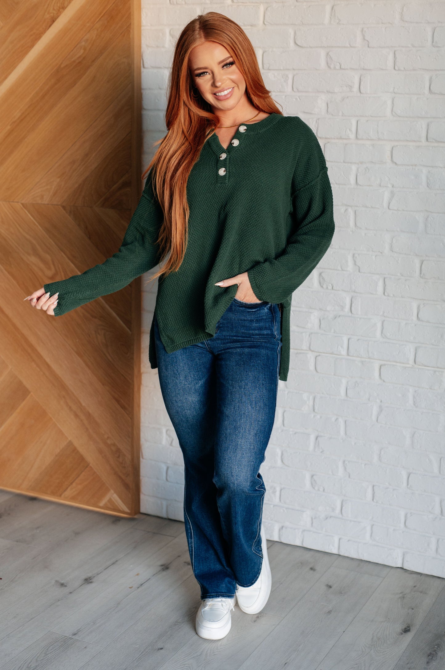 Good Afternoon Henley Sweater- Andree by Unit