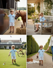 Saddle Up Polo Horse Embroidered Short Set