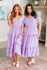 In My Carefree Era Tiered Ruffled Dress Plus & Regular by GeeGee