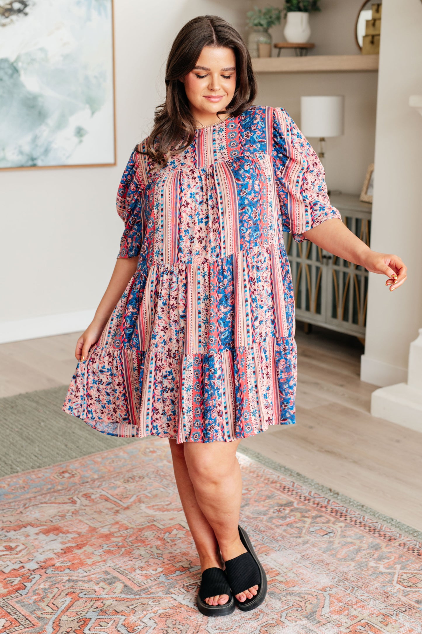 It's a Delicacy Tiered Dress Plus & Regular by GeeGee