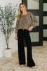 Lil' Sass Never Hurt Leopard Print Pullover Regular & Plus