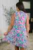 Lizzy Three Tier Tank Dress in Falling Floral