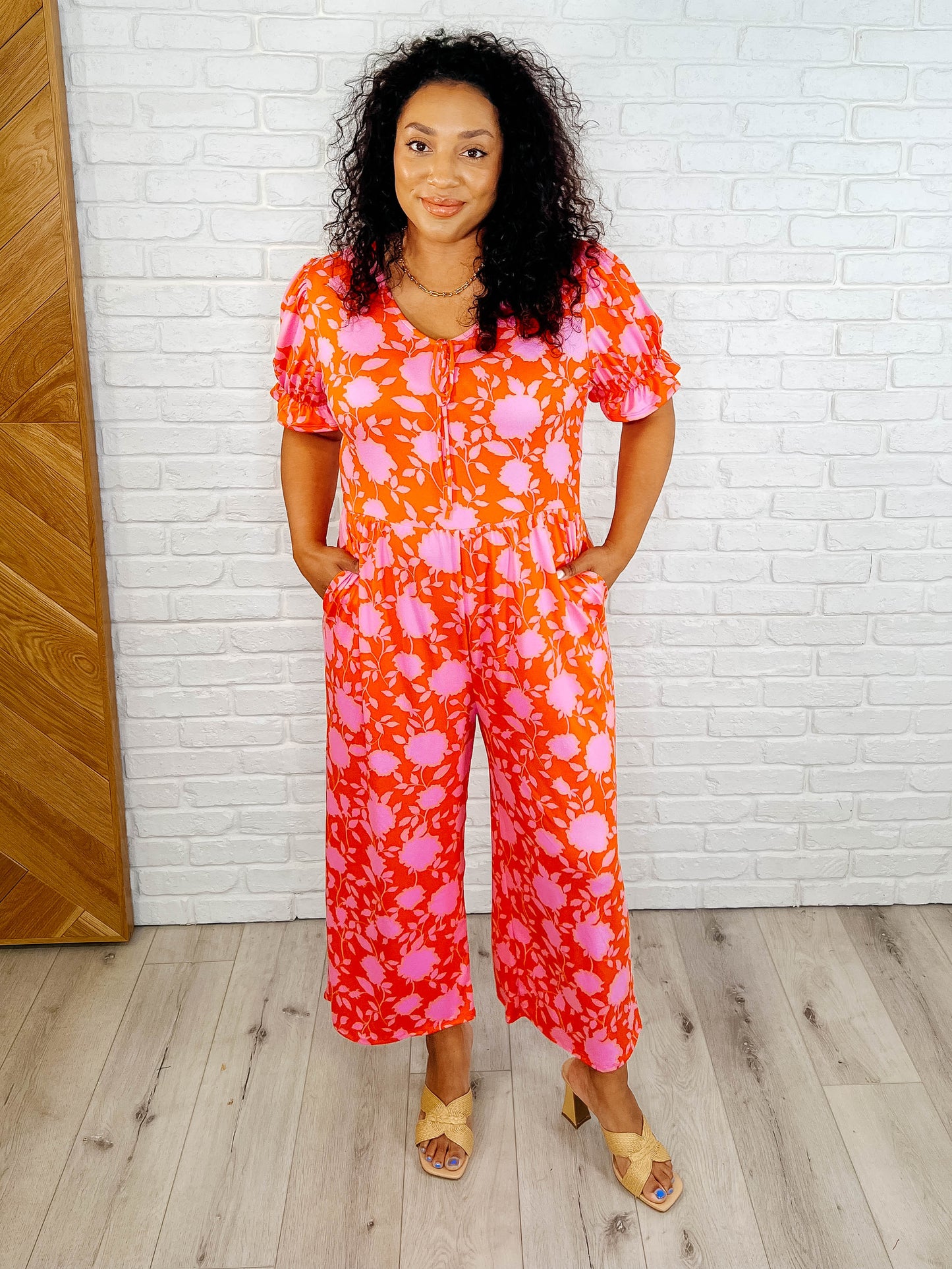 She's got Mojo Puff Sleeve Jumpsuit by Haptics Plus & Regular Size