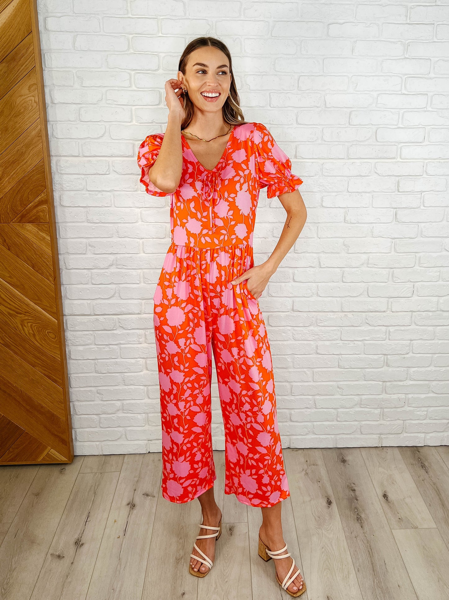 She's got Mojo Puff Sleeve Jumpsuit by Haptics Plus & Regular Size