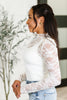 Sheer Intentions Lace Layering Top in Ivory