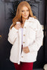 Shrouded in Sherpa Coat in White- by Jodifl