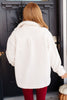 Shrouded in Sherpa Coat in White- by Jodifl