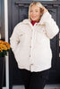 Shrouded in Sherpa Coat in White- by Jodifl