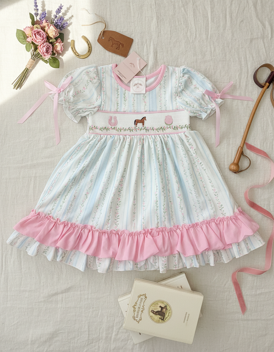 Sweet Meadow Pony Smocked Dress (Big Girls) – Small Beginnings Boutique