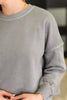 Talk Cozy to Me Stepped Hem Pullover in  Sleet