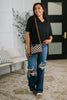 Dolman Top in Black Plus and Regular Size