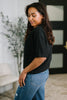 Dolman Top in Black Plus and Regular Size