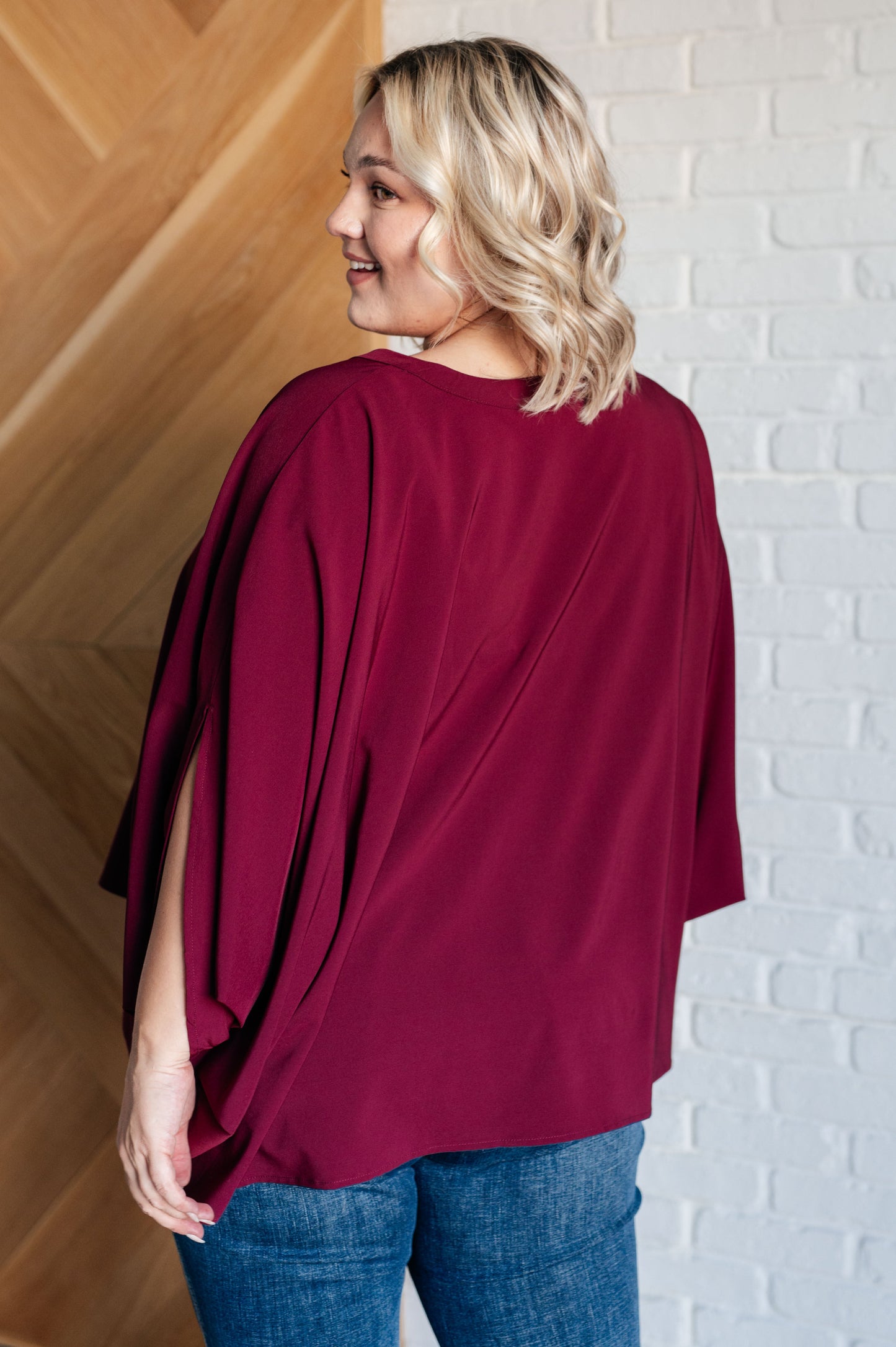 Universal Philosophy Blouse in Wine- Andree by Unit