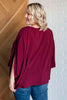 Universal Philosophy Blouse in Wine- Andree by Unit
