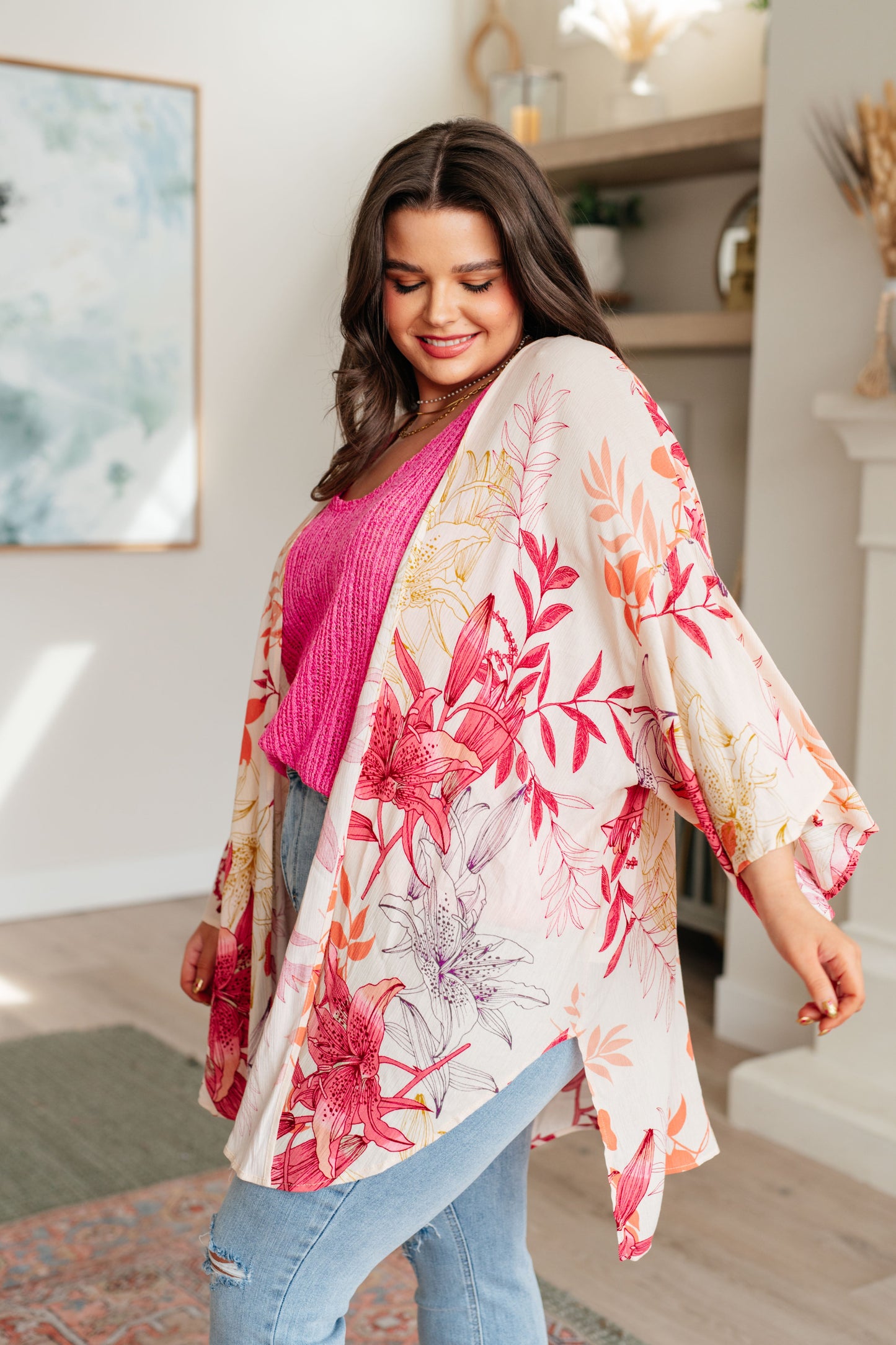 Vacay Season Bell Sleeve Kimono GeeGee