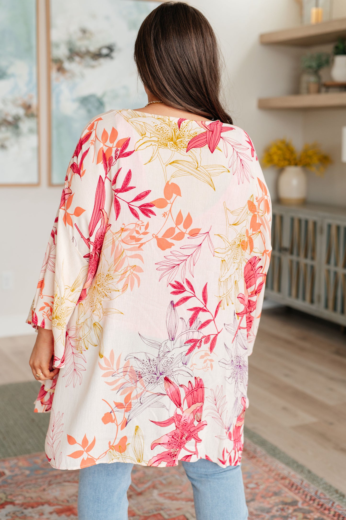Vacay Season Bell Sleeve Kimono GeeGee