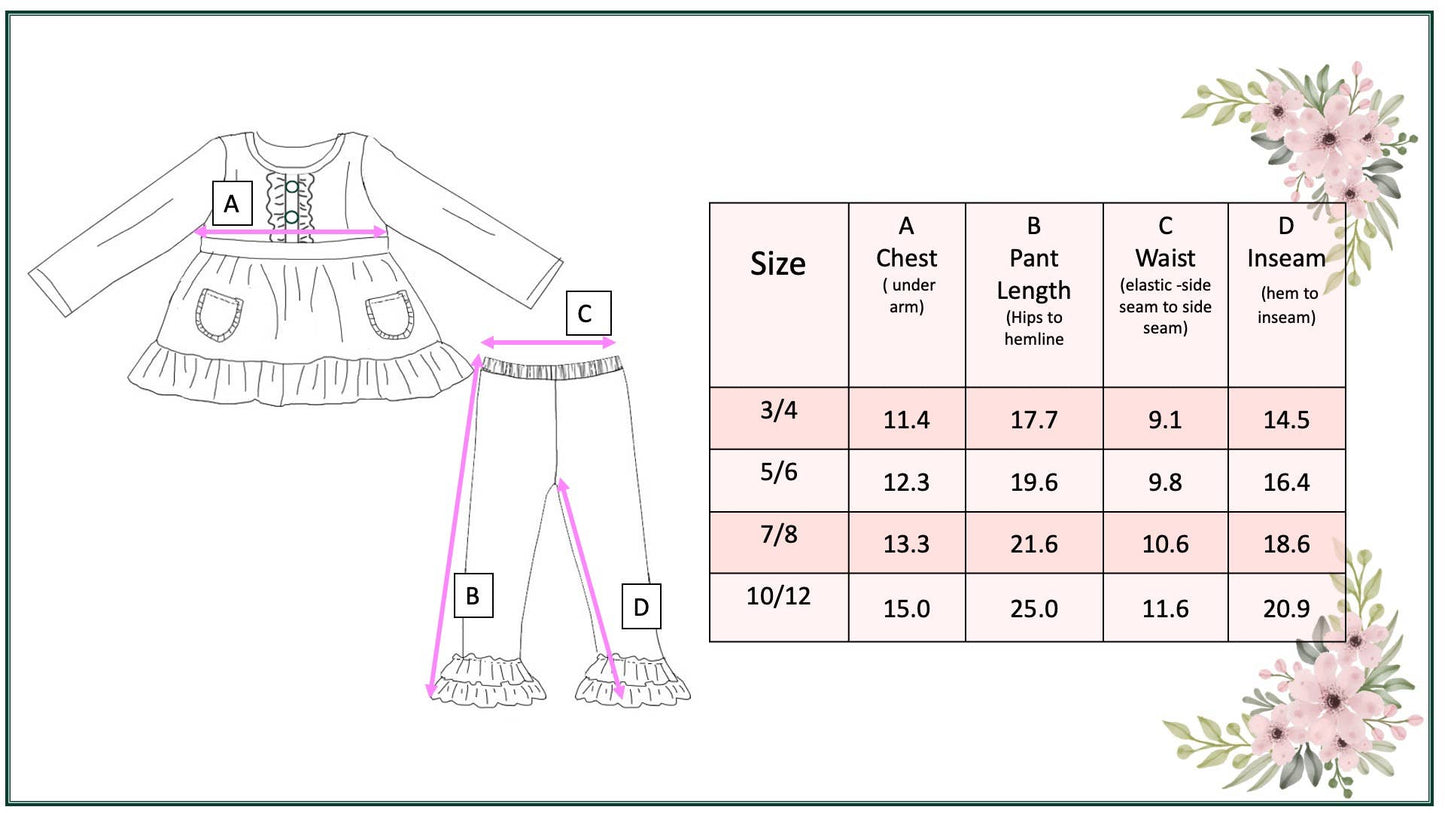 Kids Christmas Holiday Candy Cane Stripe Ruffle Pocket Boutique Outfit