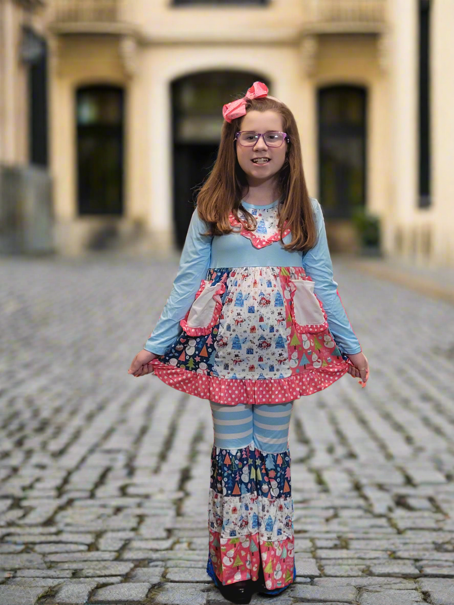 Merry & Bright Bell Winter Wonderland Outfit-Girls