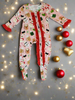 Merry & Bright Baby Bamboo Romper Pajamas – Matching Christmas Pajamas for Mom & Baby | Small Beginnings Boutique