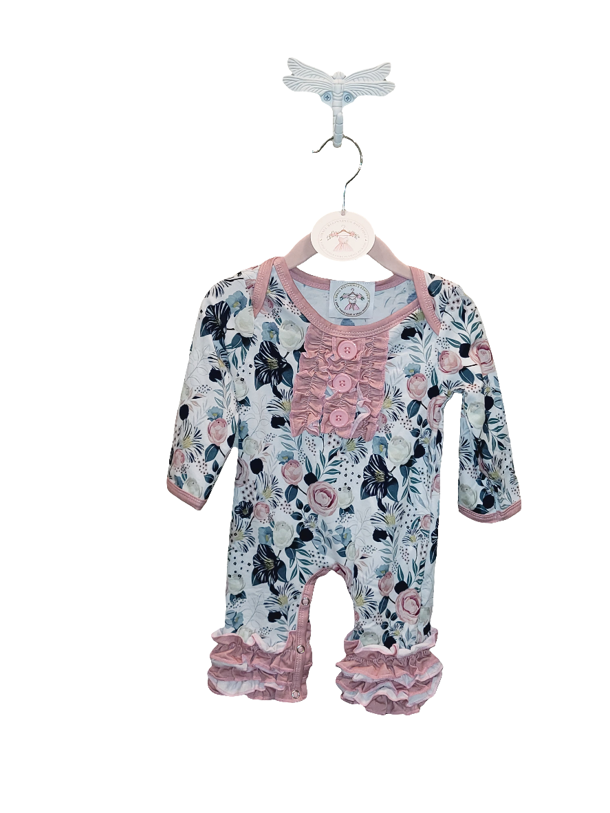 Floral Garden Ruffle Romper Small Beginnings Boutique
