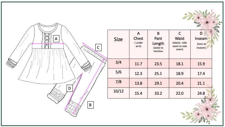 Adorable Sweetness- Dark Burgundy Floral Fall Girls Outfit